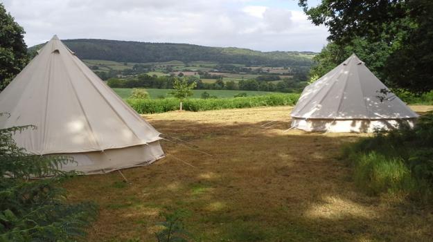 wild camping in the woods